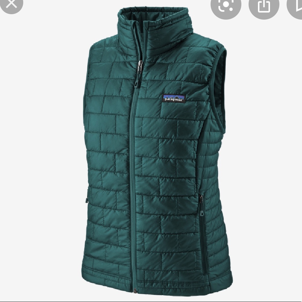 EUC Patagonia Women’s Nano Puff Vest Piki Green Large